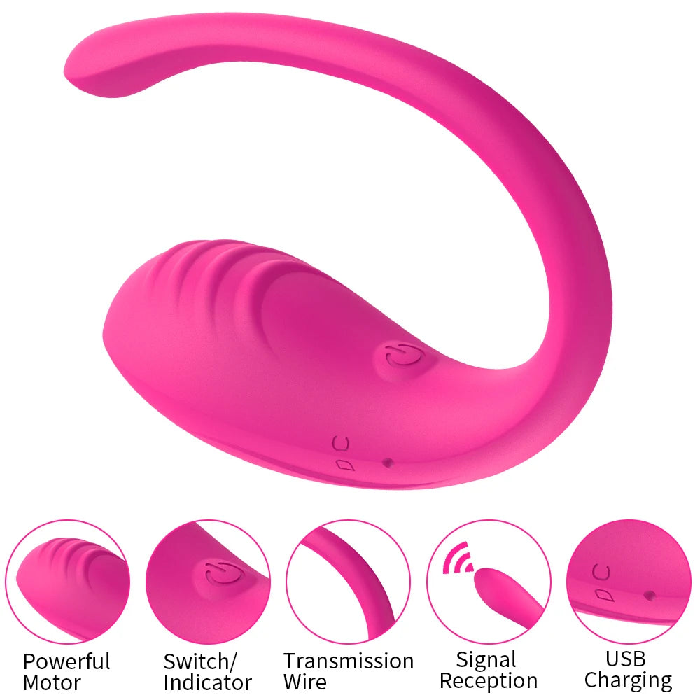 9-Speed App-Controlled Wearable Vibrator – G-Spot & Anal Stimulation for Women & Couples